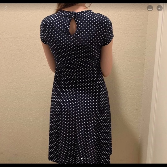 Lindy bop Amazing Women’s Dress Blue And White - Picture 3 of 4